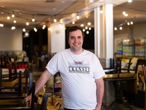 Co-owner David Egan is seen at the Transit Hotel in Edmonton, on Sunday, Jan. 10, 2021. The historic hotel is being transformed into Transit Smokehouse & BBQ by Egan and his business partner. Photo by Ian Kucerak