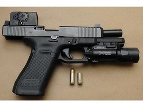 A Glock service pistol. (Supplied photo/ASIRT)