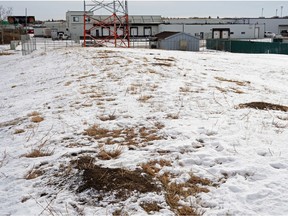 A piece of land near 124 Avenue and Mount Lawn Road in northeast Edmonton on January 19, 2021. The City of Edmonton has launched a website showing contaminated sites owned or managed by the city.