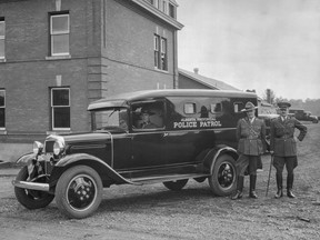 Archive photos of the Alberta Provincial Police force which operated in the province for a brief period in 1917-1932. (Supplied photos/Provincial Archives)