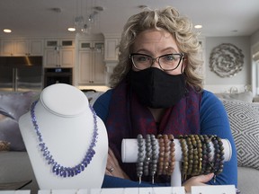 Kristen Edmiston is the owner of Kemba Designs and a business consultant with Kea Consulting. She is participating in a shop local campaign headed by NorQuest College along with 61 other businesses . Taken on Monday, Jan. 25, 2021 in Edmonton. Greg Southam-Postmedia
