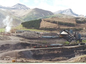 Photo of the Luscar mine site. The Gregg River and Luscar operations closed in 2000 and 2003.