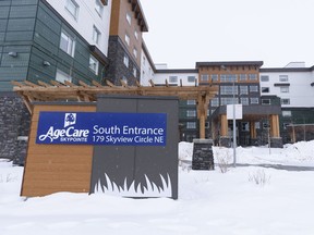 AgeCare Skypointe nursing home was photographed on Saturday, Dec. 26, 2020.