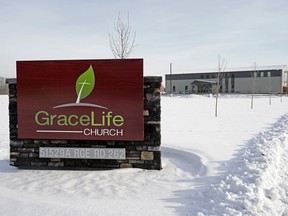 GraceLife Church of Edmonton held a packed Sunday morning service despite an order not to for violation of COVID-19 regulations. Dustin Cook-PostMedia