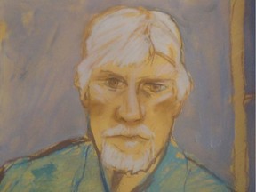 Courtroom sketch of Bradley Barton. The former long-distance truck driver was convicted of killing Cindy Gladue in an Edmonton hotel room in 2011.