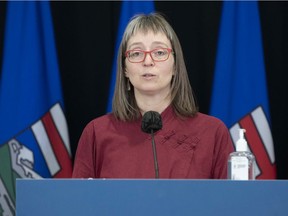 Alberta's chief medical officer of health Dr. Deena Hinshaw provided, from Edmonton on Thursday, February 4, 2021, an update on COVID-19 and the ongoing work to protect public health.