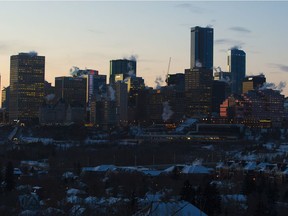 As the sun sets overnight temperatures are expected to dip below -30 C on Tuesday, Feb. 9, 2021 in Edmonton.