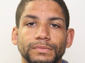 Edmonton police are looking for Korson Skelhorn, 26, in connection to a series of south side pharmacy robberies.