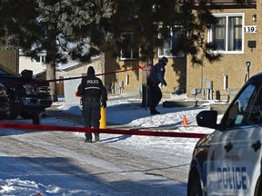 Police are investigating a suspicious death in a home on 139 Ave. near 36 St. in northeast Edmonton, February 17, 2021.