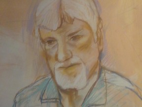 A courtroom sketch of Bradley Barton, taken on his first day of testimony in his manslaughter trial, Feb. 1, 2021.  

Credit: Jim Stokes