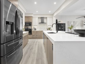 The Charlotte 26 show home by Jayman Built, in the Hills of Charlesworth in southeast Edmonton, demonstrates the new line of Quantum Performance Ultra-E Homes standards — net zero homes that meet Canada's target for 2050 building standards.