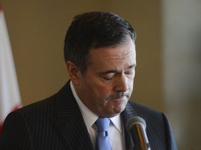 Alberta Premier Jason Kenney speaks at the Rideau Club in Ottawa on March 12, 2020.