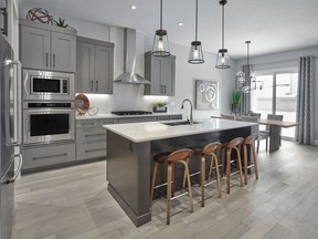 Interior of a duplex by Aacropolis Homes at Keswick on the River.