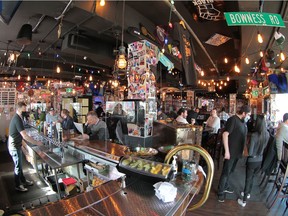 There is a lot to take in at Leopold's Tavern on Whyte.