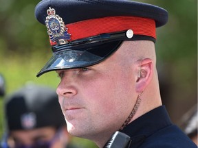 Edmonton Police Service Const. Hunter Robinz in a file photo from 2016.