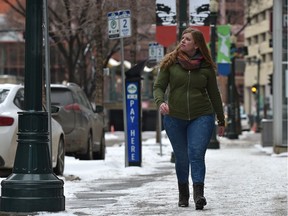 Lisa van Essen has noticed how the COVID-19 pandemic has impacted many things including the downtown in Edmonton, March 1, 2021.