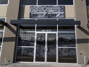 Police estimate more than 100 people took part in an illegal party at Khrome Beauty Lounge in southeast Edmonton early Sunday. Taken on Tuesday, March 9, 2021 in Edmonton.