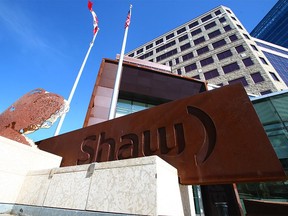 The Shaw building in downtown Calgary was photographed on Monday, March 15, 2021. Rogers Communications announced a $26-billion deal to buy Shaw Communications.