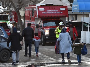 Firefighters respond to a residential fire on Crown Road where residents were evacuated from surrounding homes in on Sunday, March 7, 2021. One person was taken to hospital.