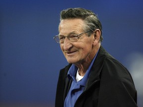 Walter Gretzky, father of NHL legend Wayne Gretzky, watches the Toronto Blue Jays and New York Yankees MLB American League baseball game in Toronto, May 12, 2009.