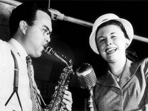 Big Band leader Mart Kenney with singer Norma Locke at the Palais Royale in 1946