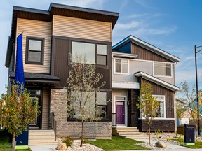 Veteran Edmonton builders Landmark Homes, Morrison Homes and City Homes all offer their spin on the laned home design in Glenridding Ravine.