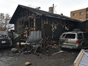 A fire at this home, 10117 163 St., broke out Friday evening and arson charges are pending against a women in Edmonton on Saturday, March 6, 2021.