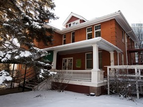 Ring House 1 at the University of Alberta on Feb. 8, 2021. The university has received 38 applications to purchase and relocate the homes to prevent demolition.