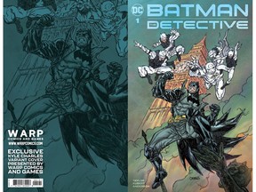 Edmonton artist Kyle Charles' variant Batman: The Detective cover, available at Warp Comics and Games Tuesday.