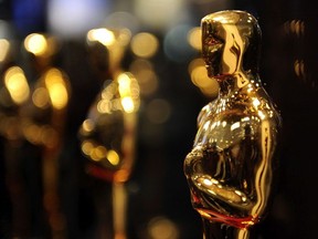 NEW YORK - FEBRUARY 25:  Overview of Oscar statues on display at "Meet the Oscars" at the Time Warner Center on February 25, 2010 in New York City.