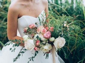 Rustic wedding bouquet