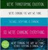 Slogans for the Alberta government’s all-at-once curriculum rewrite proposed in 2010.