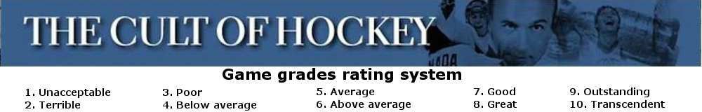 cult of hockey game grades final 1