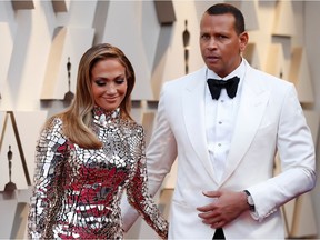 FILE PHOTO: 91st Academy Awards - Oscars Arrivals - Red Carpet - Hollywood, Los Angeles, California, U.S., February 24, 2019. Jennifer Lopez, wearing Tom Ford, and Alex Rodriguez. REUTERS/Mario Anzuoni/File Photo ORG XMIT: FW1
