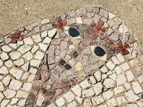 A slice of Edith and Heinrich A Eichner's mosaic work in Coronation Park.