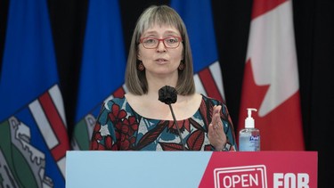 Alberta's chief medical officer of health Dr. Deena Hinshaw provided, from Edmonton on Thursday, May 27, 2021, an update on COVID-19 and the ongoing work to protect public health.