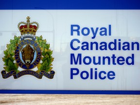 Stock photo of Royal Canadian Mounted Police (RCMP) logo at K-Division headquarters in Edmonton. (PHOTO BY LARRY WONG/POSTMEDIA)