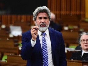 Leader of the Government in the House of Commons Pablo Rodriguez responds to a question during question period in the House of Commons on Parliament Hill in Ottawa on Friday, Oct. 2, 2020.