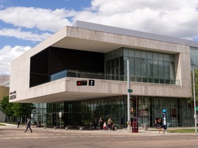 Families head home after visiting the Royal Alberta Museum on its first day of re-opening in Edmonton, on Wednesday, June 16, 2021.