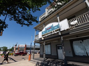 The Transit Hotel Smokehouse and BBQ, seen on Fort Road in Edmonton on Saturday, July 3, 2021, had its reopening delayed due to permitting headaches related to a smoker.