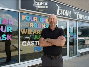 Iosif Matieas is the owner of Escape Emporium, a business in southwest Edmonton that has been struggling during the COVID-19 pandemic.