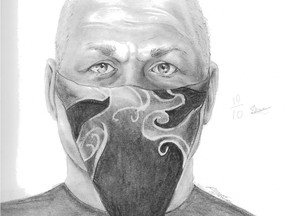 St. Albert RCMP have released a composite sketch of the male suspect police are looking for in relation to an assault on two women on a park path on June 23, 2021.