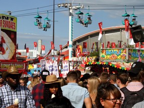 The midway at the Stampede Grounds on Saturday, July 13, 2019.
