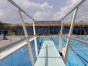 The Queen Elizabeth outdoor pool.