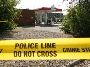 Police were investigating a death beside the Petro-Canada gas station on 107 Avenue and 116 Street that resulted from an assault on Monday July 12, 2021.