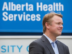 Alberta Health Tyler Shandro, attending an funding announcement at the Stollery Children's Hospital in Edmonton on Thursday, July 29, 2021.