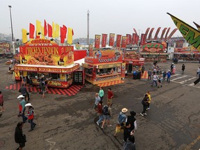 Visitors enjoyed free entry to the Calgary Stampede grounds on Sunday, July 18, 2021.