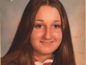 High school photo of of Marie Judy Goudreau who was slain in August 1976. The homicide remains unsolved.