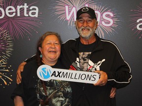 Evelyn Boucher and Mason Mintenko of Fort McKay won $1 million on the June 1 Lotto Max draw.