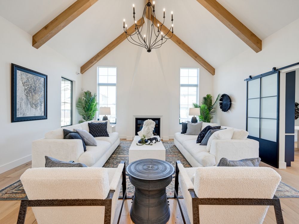 lottery home adds glam highlights to modern farmhouse style